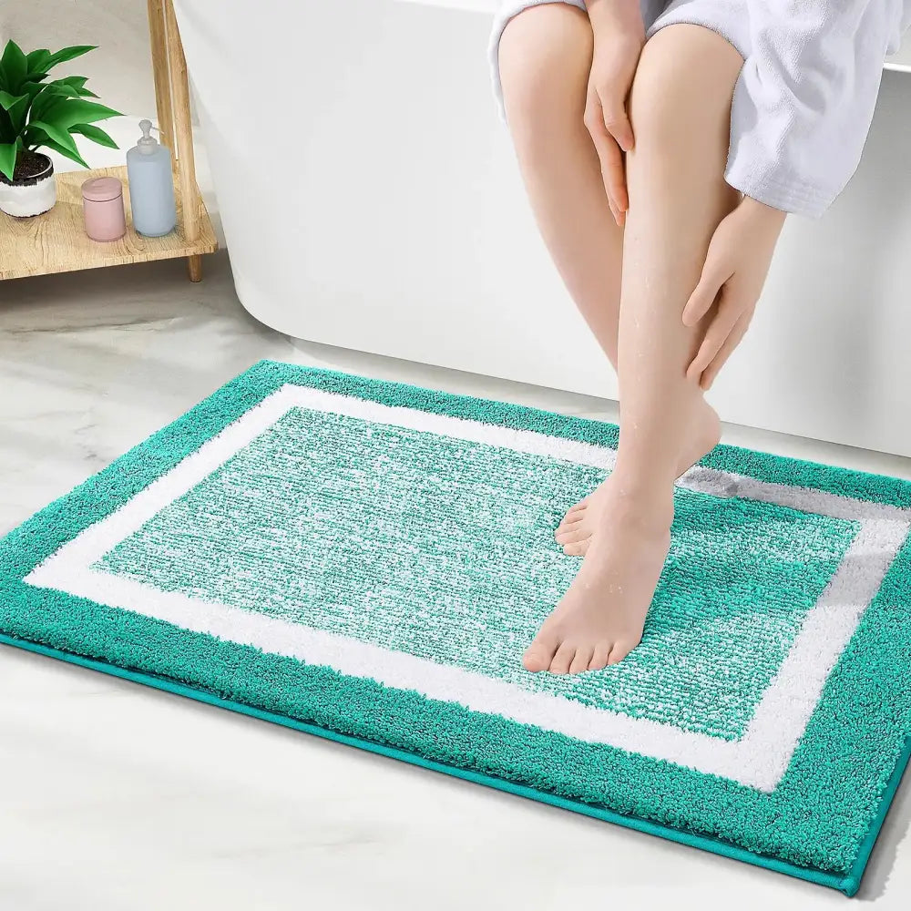 Tapis de Bain Bleu Turquoise - Bleu Turquoise / 41x61cm