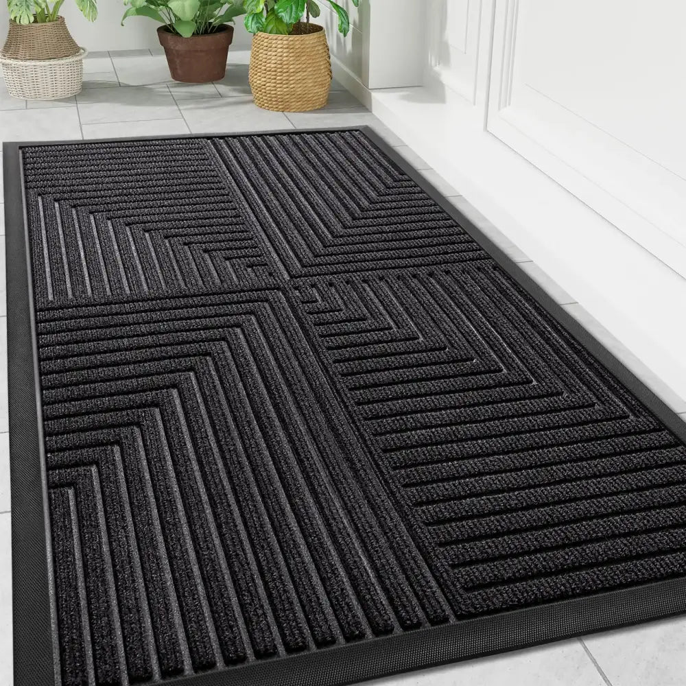 Paillasson Gris - gris foncé / 81x119cm