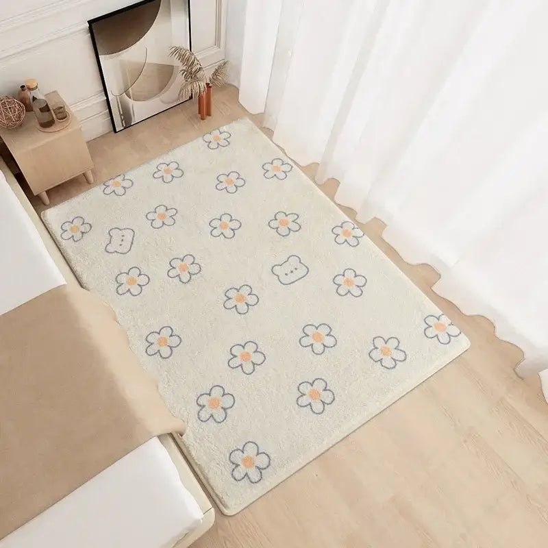 Tapis Salon Fleur - 60x90cm