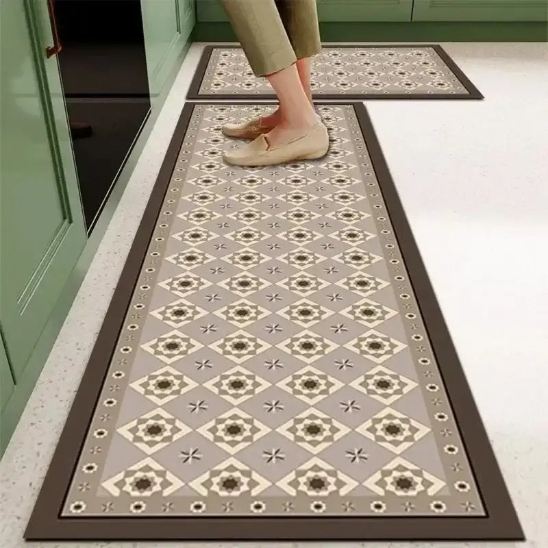 Cuisine Damier - marron foncé / 50x80cm