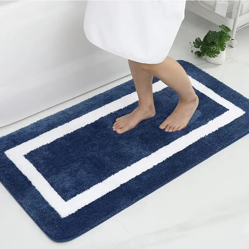 Tapis de Bain Bleu Canard