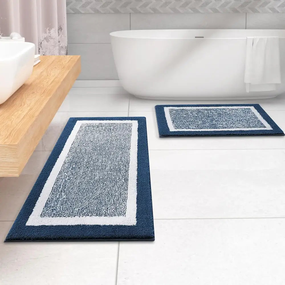 Tapis de Bain Bleu Foncé