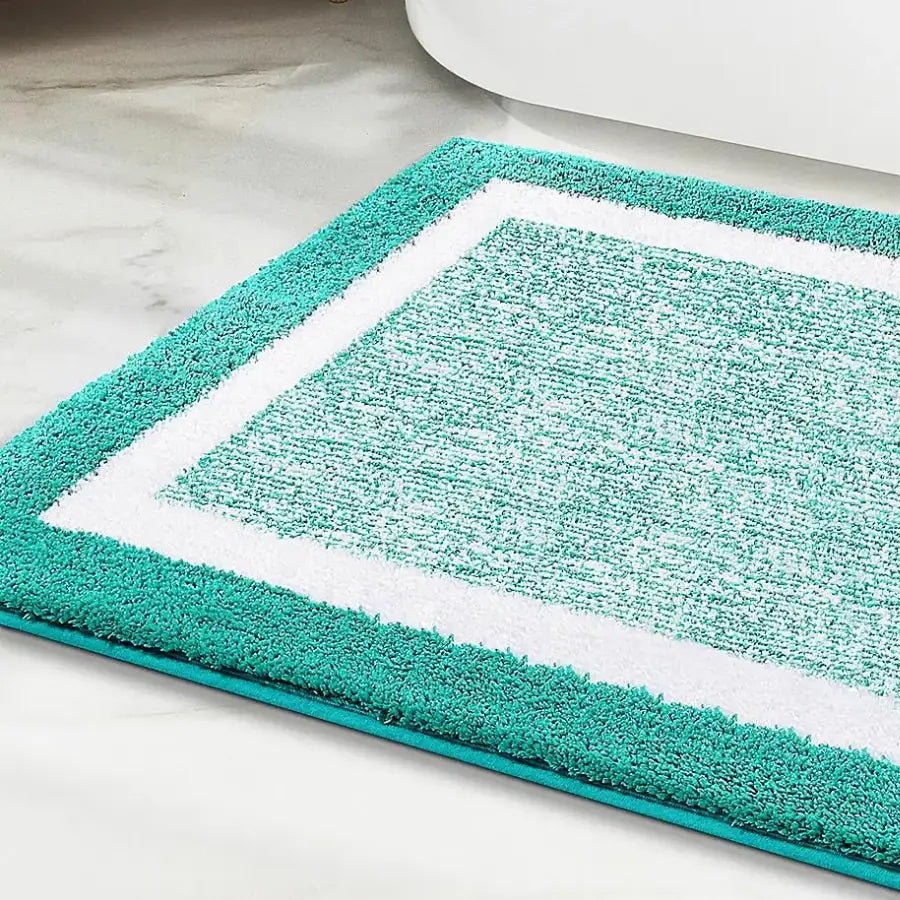 Tapis de Bain Bleu Turquoise