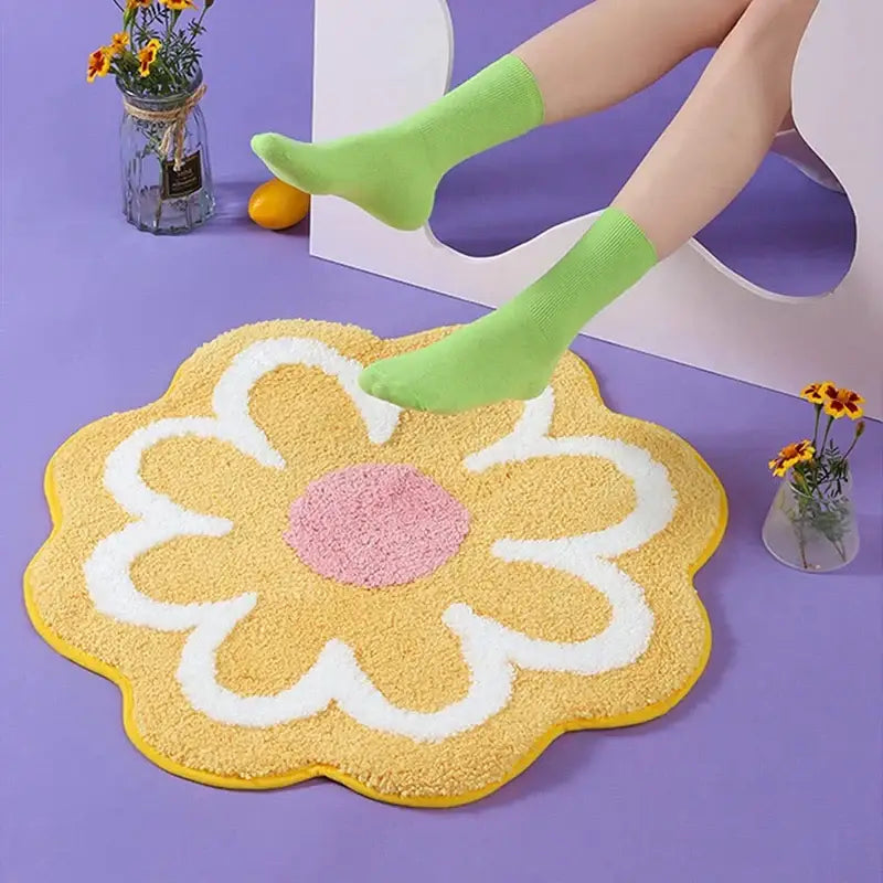 Tapis de Bain Forme Fleur