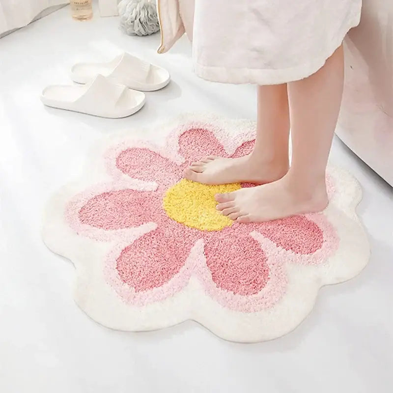 Tapis de Bain Forme Fleur