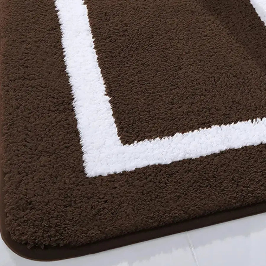 Tapis de Bain Marron Chocolat