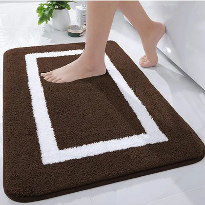 Tapis de Bain Marron Chocolat
