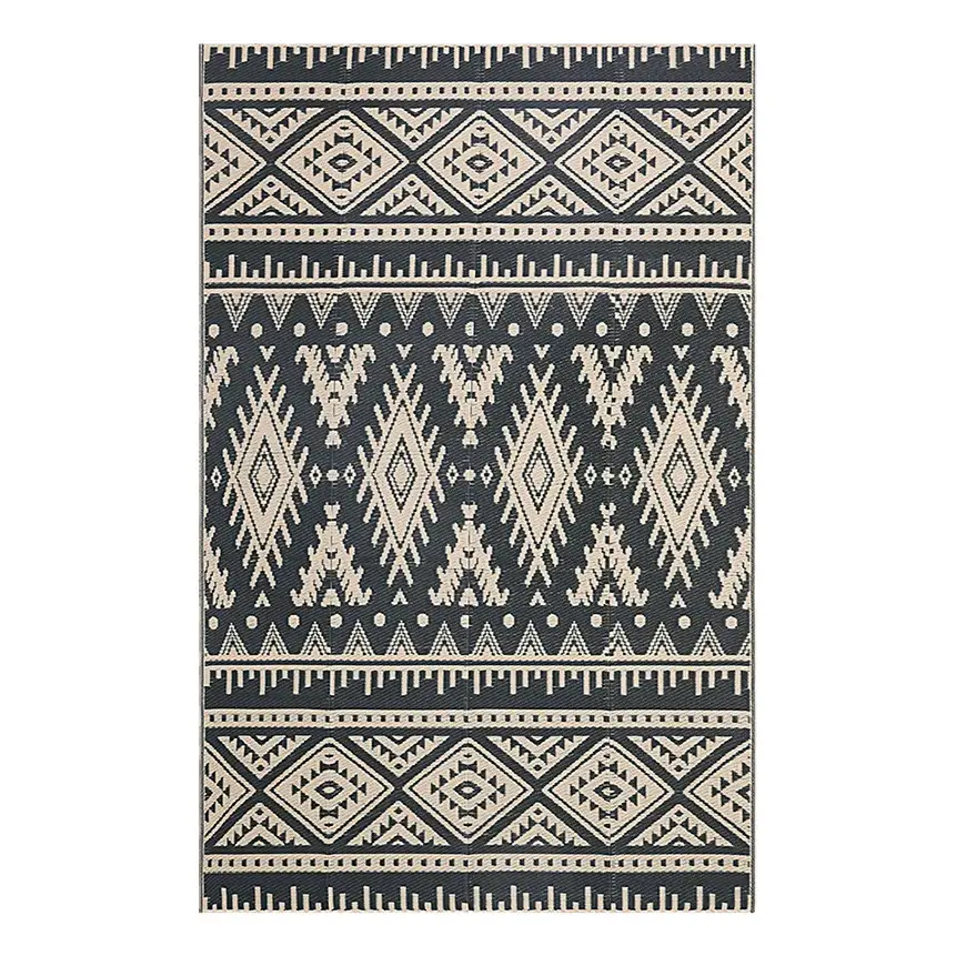 Tapis Exterieur Beige et Noir