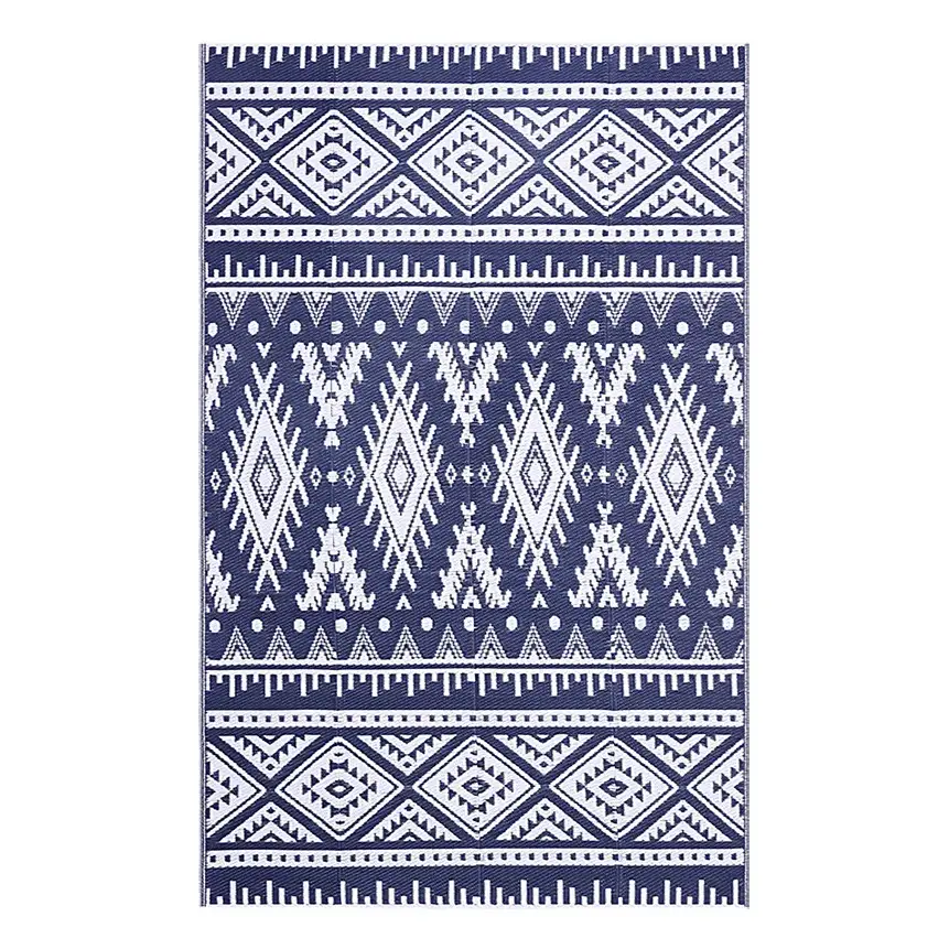 Tapis Exterieur Bleu et Blanc