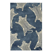 Tapis Leopard Bleu - 80x120cm