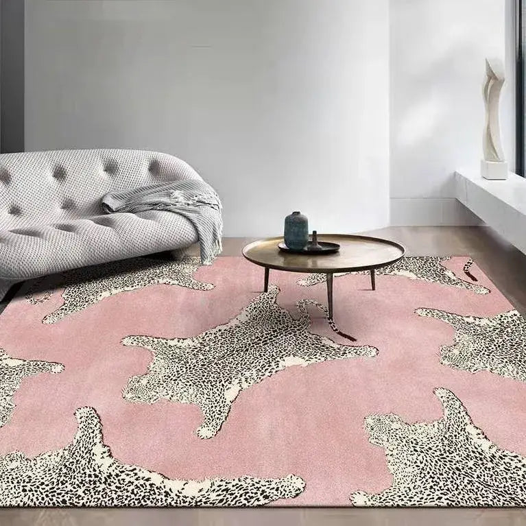 Tapis Leopard Rose