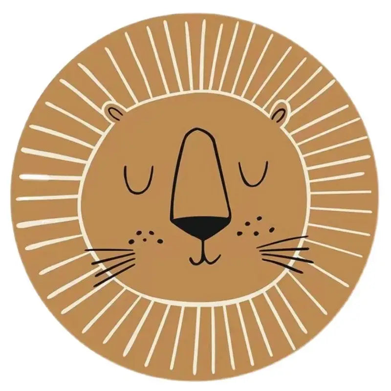 Tapis Lion Enfant - 80x80cm