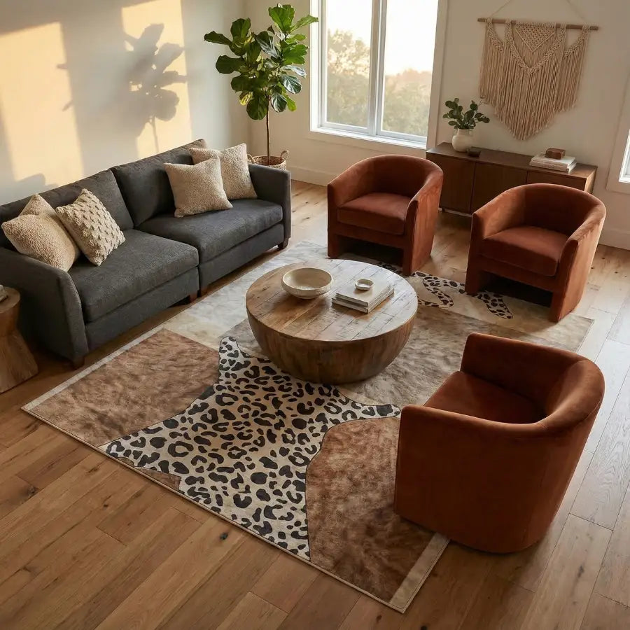 Fauteuil en velours marron avec dossier et assise courbés, style moderne.