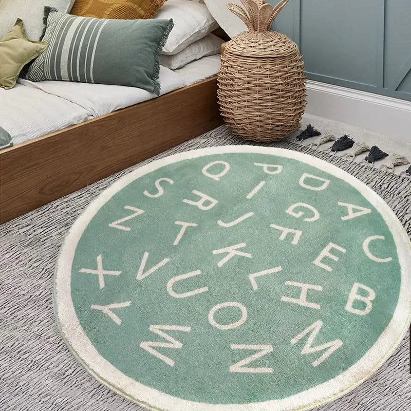 Tapis Rond Alphabet
