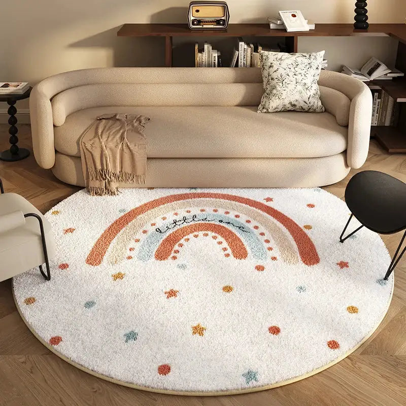 Tapis Rond Arc en Ciel - 2 / 80x80cm