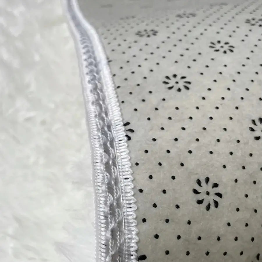 Tapis Rond Blanc