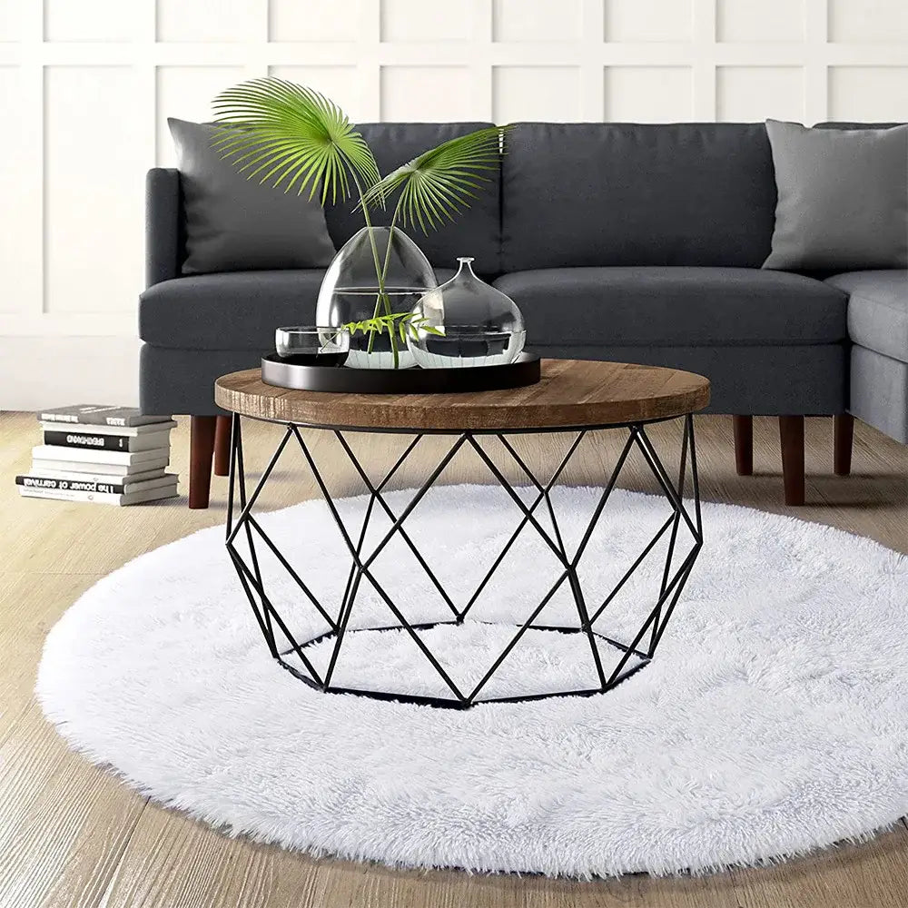 Tapis Rond Blanc