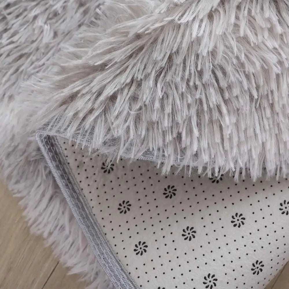 Tapis Rond Gris Clair
