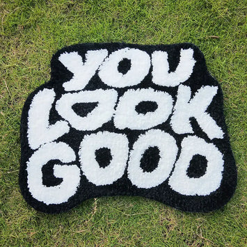 Tapis You Look Good - noir / 50x60cm