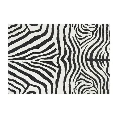 Tapis Zébré - noir / 80x120cm